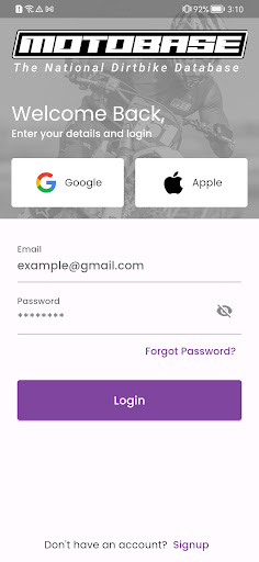 Android application Motobase screenshort