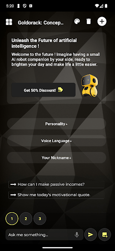 Android application Goldorack AI screenshort