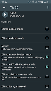 Hourly chime PRO (deprecated - move to v2 version) Screenshot