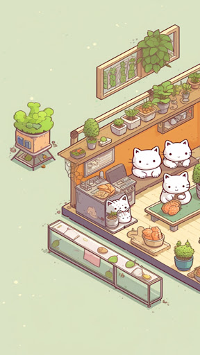 Meow Meow Cafe: Idle food Bar Screen 3