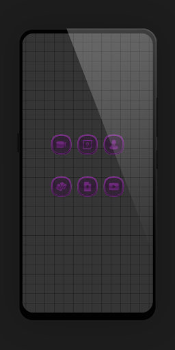 Matte Glass Purple Icon Pack Screen 2