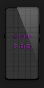 Matte Glass Purple Icon Pack