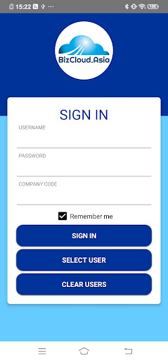 Android application BizCloud app screenshort