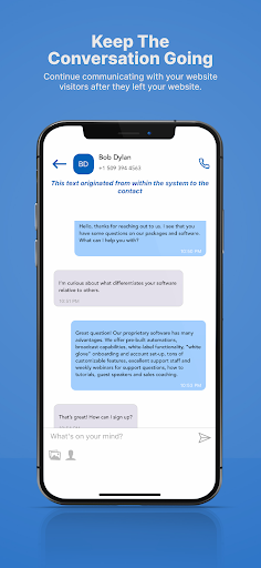 Business TextChat & Connect Screen 3