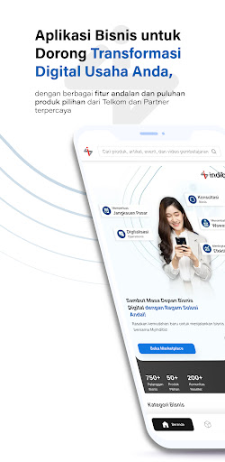 Android application MyIndibiz screenshort