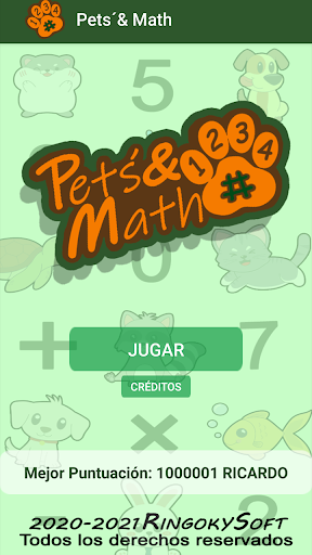Pets´& Math Screen 2