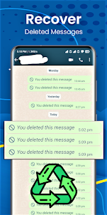 Recover deleted messages : WA