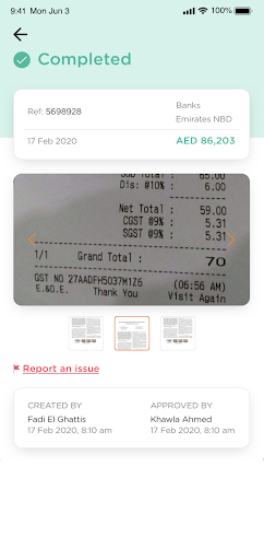 Android application We Work Accounting screenshort