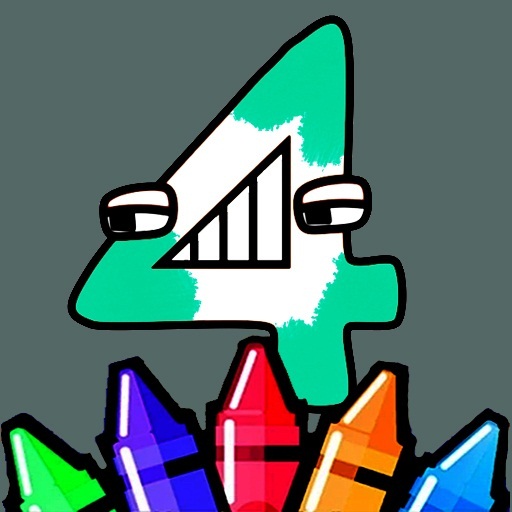 Numbers lore : Coloring book logo