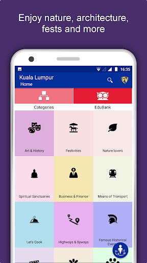 Android application Kuala Lumpur Travel & Explore, screenshort