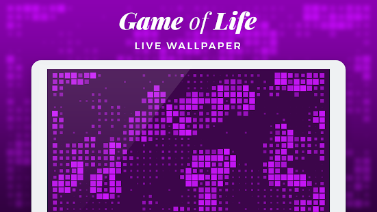 Екранна снимка на живи тапети Game of Life