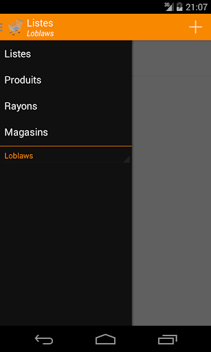 Android application EZGrocery screenshort