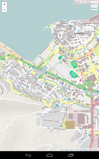 Android application Map of Capodistria screenshort