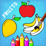 Fruits Coloring Book & Drawing Book Game For Kids