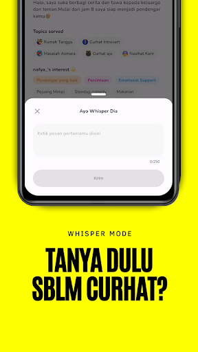 Android application 2Talk: Teman Curhat Anonim screenshort