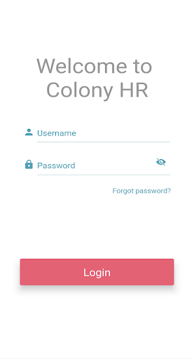 Android application Colony HR screenshort