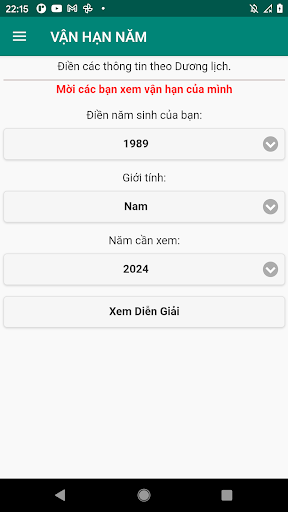 VẬN HẠN NĂM 2024 CỦA BẠN Screen 2