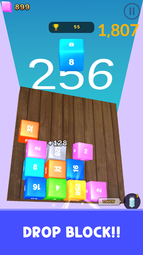 Android application Jelly Cube Merge screenshort