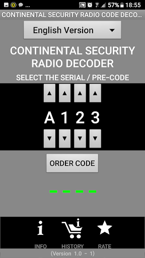 Android application Brazil A123 Radio Code Decoder screenshort