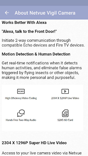 Netvue Vigil Camera Guide Screen 2