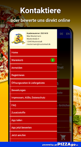 Bajwas Pizza Service Leipzig L Screen 3
