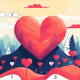 Heart Love Color By Number Mod Apk