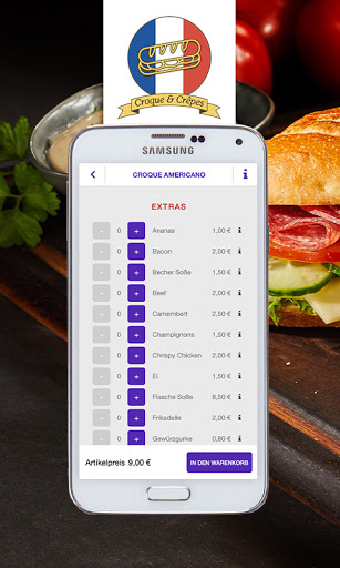 Android application Croque & Crêpes screenshort