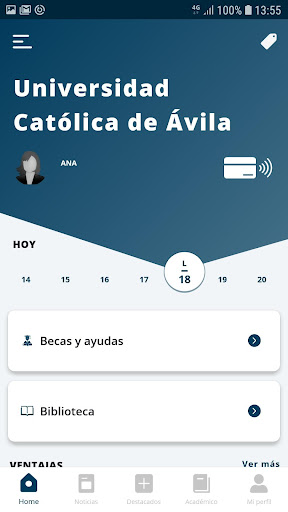 Universidad Católica de Ávila Screen 2
