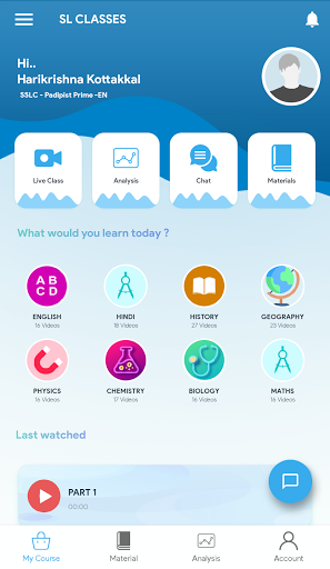 SL CLASSES - The Learning App Screen 3
