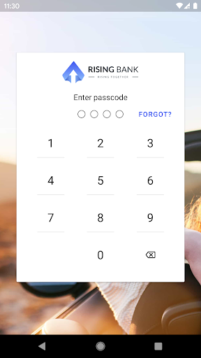 Android application Rising Bank screenshort