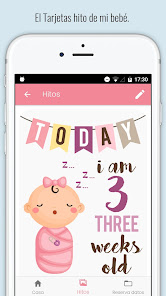 Screenshot 4 Tarjetas hito de mi bebé android