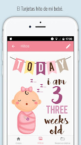 Captura de Pantalla 4 Tarjetas hito de mi bebé android