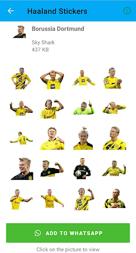 Haaland Stickers Screen 2