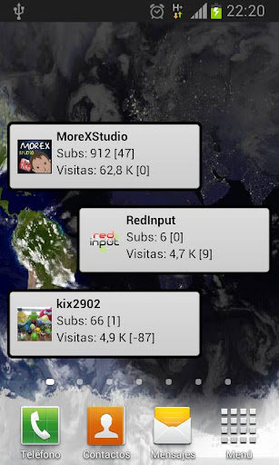 Android application My channel stats screenshort