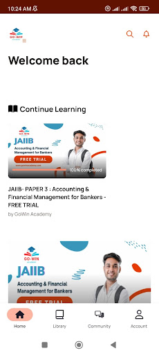 Android application GoWin Academy - JAIIB CAIIB screenshort