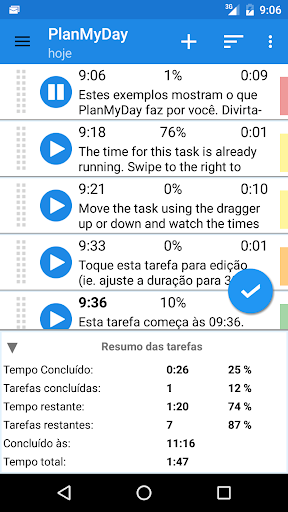 Visualização do aplicativo