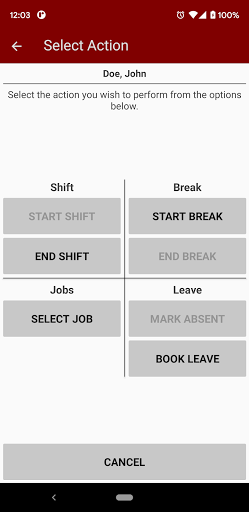 Roshtek Attendance Mobility Screen 2