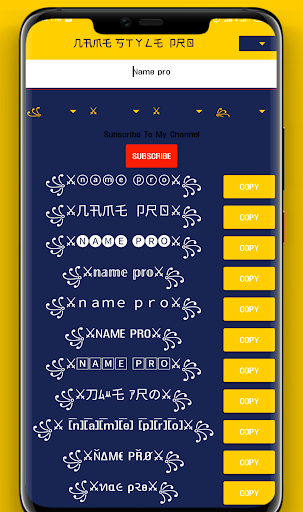 Pro FF Name Style - Nickname Screen 3