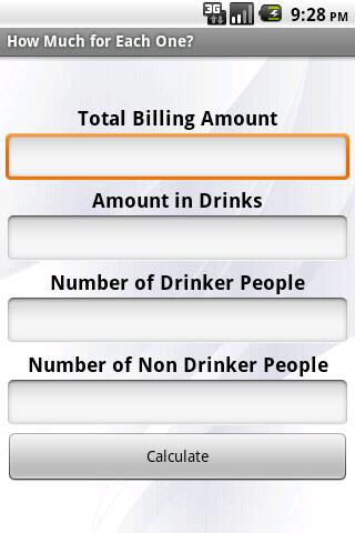 Android application How Much for Each One? screenshort