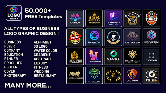 Скачать Logo Maker Free logo designer, Logo Creator app Онлайн бесплатно на Андроид