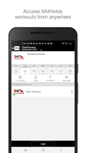 Android application XAthletes screenshort