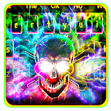 Colorful Smokey Neon Skull icon