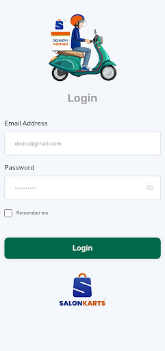 Salonkarts - Delivery Partner Screen 2