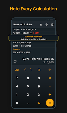 Calculator With Saved Historyのおすすめ画像3