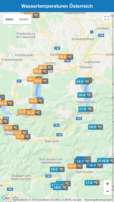 Badetemperaturen in Österreichのおすすめ画像5
