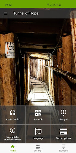 Tunnel of Hope : Audio Guide Screen 2