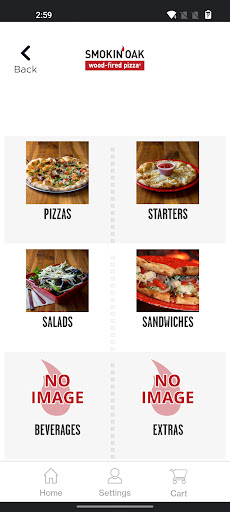 Screenshot of Smokin’ Oak Wood Fired Pizza