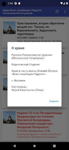 Храм "Всех скорбящих Радость" Screen 2