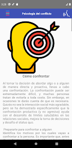 Captura de Pantalla 5 Manejar conflicto. Psicología android