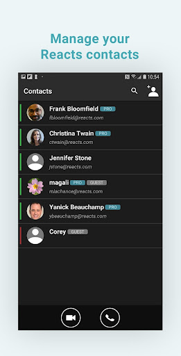 Reacts - secure collaboration Screen 3